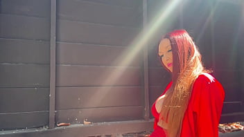 European stepmom artemisia love outside solo sesh