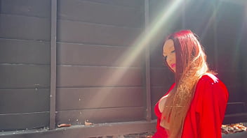 European stepmom artemisia love outside solo sesh