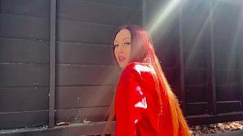 European stepmom artemisia love outside solo sesh