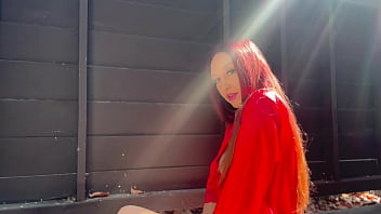 European stepmom artemisia love outside solo sesh