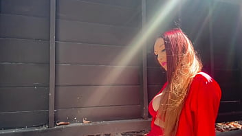 European stepmom artemisia love outside solo sesh