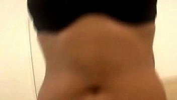 Sexy black booty girl teases with big tits