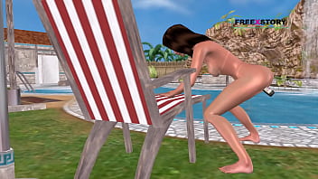 An animated 3d cartoon porn video a cute girl standing on doggy style masturbating using bottle near swimming pool An animated 3d cartoon porn video a cute girl standing on doggy style masturbating using bottle near swimming pool