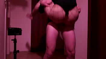 Excited masked amateur couple fucks in front of a mirror on halloween eve fetish role playing games