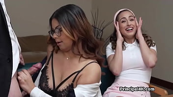 Lovely boobies for principals lonely dick