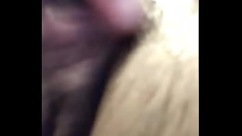 Goes to town on herself