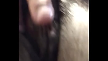 Goes to town on herself