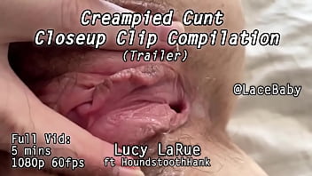 Creampied cunt closeup clip compilation