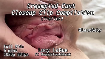Creampied cunt closeup clip compilation