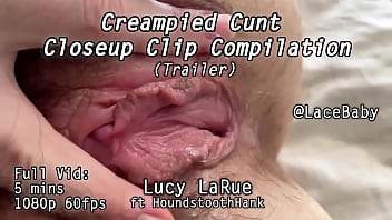 Creampied cunt closeup clip compilation