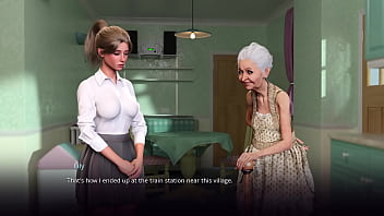 Village slut tranformation #02 meeting strange old granny