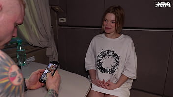 Female pickup on a train with a random fellow traveler