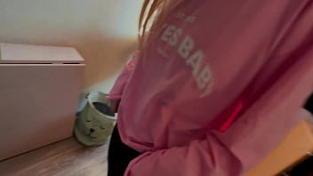 Teen 18 girl is teaching her ass to fart slowly in crowded place but something going wrong