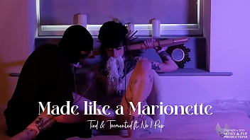 ** clip available **honey's got all tied up again to find out how much no1 pup can make her wriggle & writh