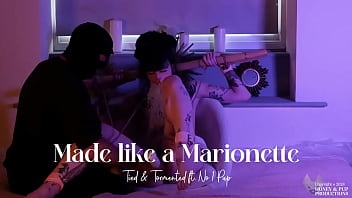 ** clip available **honey's got all tied up again to find out how much no1 pup can make her wriggle & writh