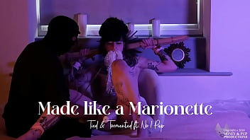 ** clip available **honey's got all tied up again to find out how much no1 pup can make her wriggle & writh