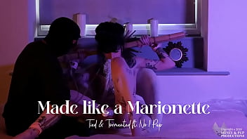 ** clip available **honey's got all tied up again to find out how much no1 pup can make her wriggle & writh