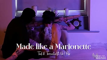 ** clip available **honey's got all tied up again to find out how much no1 pup can make her wriggle & writh