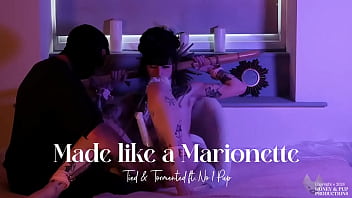 ** clip available **honey's got all tied up again to find out how much no1 pup can make her wriggle & writh