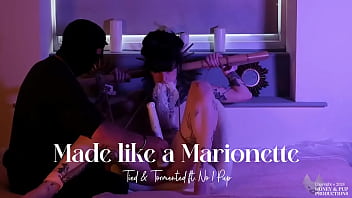 ** clip available **honey's got all tied up again to find out how much no1 pup can make her wriggle & writh