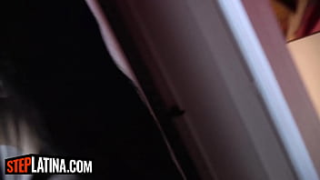 Shy cute 18yo colombian stepsis hardcore face fucked pov by big cock stepbrother