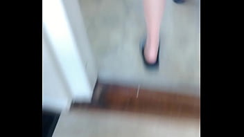 Home waiting to give a footjob