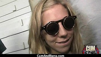 Black girl sucks many white cocks in redneck group 8