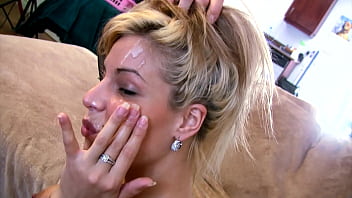 Inserting ass plug and fucking my blonde girlfriend's tight holes