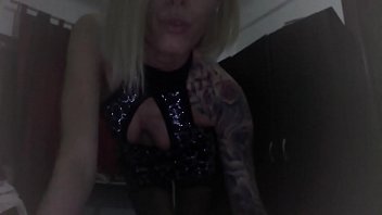 Horny and wet dancing in stockings