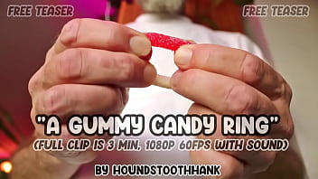 A gummy candy ring
