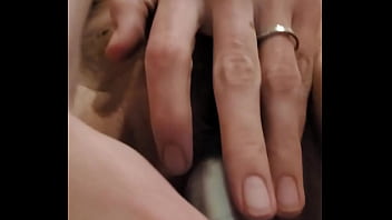 Lollipop milf self pleasure with small purple vibrator and makeout