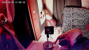 Homemade gloryhole behind the scene 100% real redcat in action