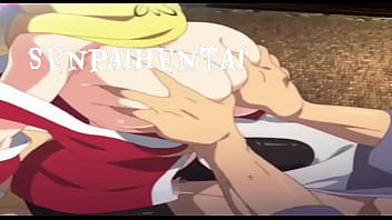 Hentai pink hair girl ninja's fucking a guy lay down