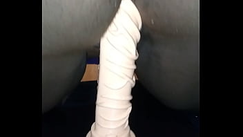 Black girl with her new toy