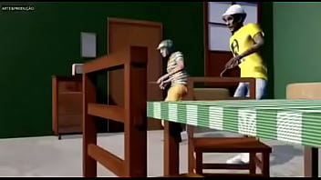 Chaves safado dançando funk com véio brocha enquanto eles escutam música foda do player tauz