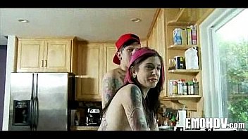 Tattooed goth babe 542