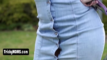 Special time with busty stepmother while pops is away