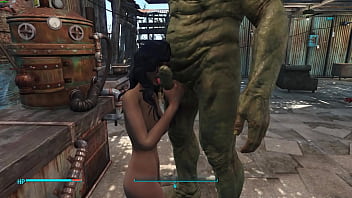 Artemis rides monster mutant cock