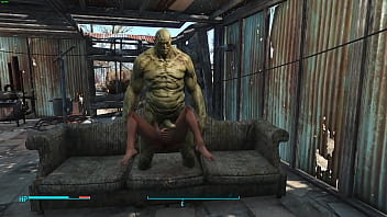 Artemis rides monster mutant cock