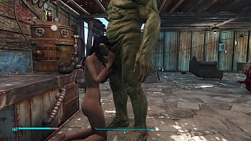 Artemis rides monster mutant cock