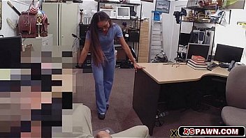 Horny chick gets banged for green cash