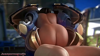 Pharah fucking with her outfit on overwatch Pharah fucking with her outfit on overwatch