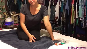 Masturbating & cumming with candy Masturbating & cumming with candy