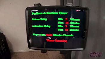 Submissive t girl suffers mindf ck electric shock timer game