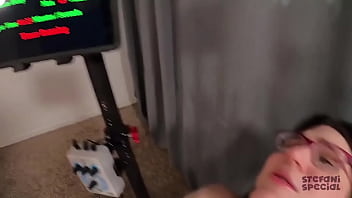 Submissive t girl suffers mindf ck electric shock timer game