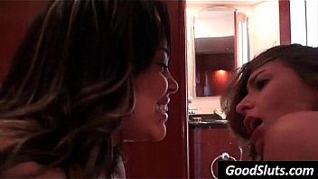 2 girls share dick in trio