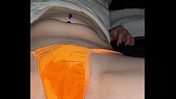 Making a mess of her panties