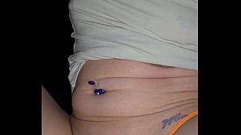 Making a mess of her panties