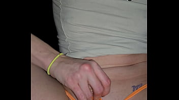 Making a mess of her panties