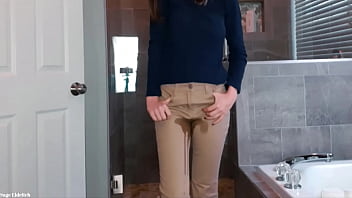 Sage eldritch absolutely soaking sold khaki pants & panties with pee Sage eldritch absolutely soaking sold khaki pants & panties with pee